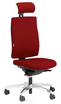 Krzesło biurowe Steifensand Ceto CT2450, z zagłówkiem, bez podłokietników, czerwone