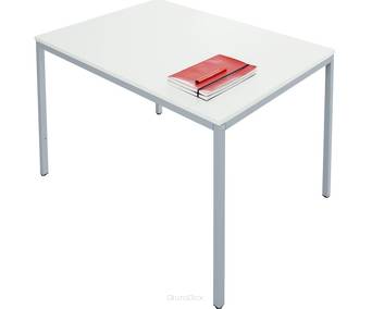 Stół uniwersalny, 1200 x 800 mm, jasnoszary/jasne aluminium