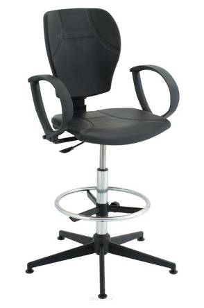 Wysokie krzesło warsztatowe TECHNO Special CHCPT+