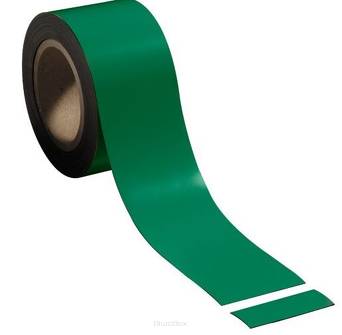 Taśma magnetyczna, szer. 70 mm, zielona 2x10 m