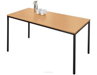 Stół uniwersalny, 1600 x 800 mm, buk/czarny