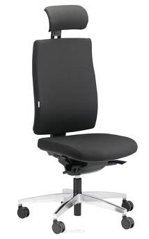 Krzesło biurowe Steifensand Ceto CT2450, z zagłówkiem, bez podłokietników, szare