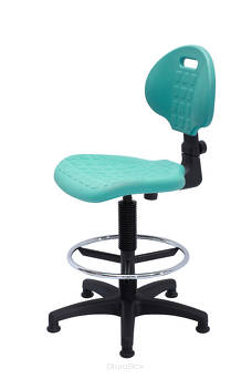 Wysokie krzesło warsztatowe PRO Special BLCPT zielone