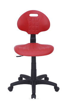 Krzesło warsztatowe PRO Standard BCPT czerwone