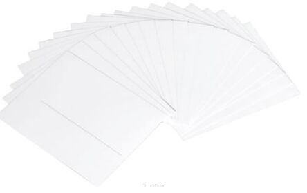 Karty indeksowe, 123x98 mm, czyste, 20 szt.