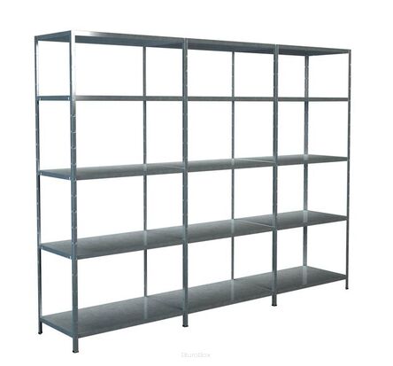Regał metalowy - zestaw W 2000 x G 500 x S 2600 mm, ocynkowany