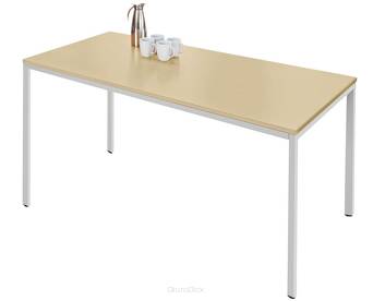 Stół uniwersalny, 1600 x 800 mm, klon/jasne aluminium
