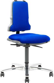 Krzesło warsztatowe Sintec 160, dla osób z nadwagą, niebieskie
