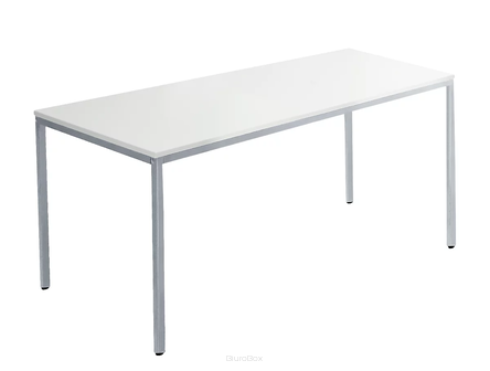 Stół uniwersalny, 1400 x 800 mm, jasnoszary/jasne aluminium