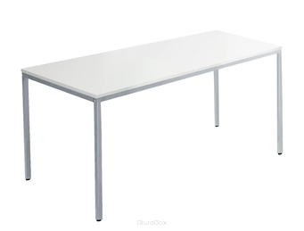 Stół uniwersalny, 1400 x 800 mm, jasnoszary/jasne aluminium