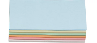 Karty moderacyjne prostokątne, 95 x 205 mm, w różnych kolorach, 250 sztuk