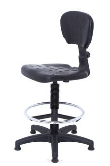 Wysokie krzesło warsztatowe LK Special BLCPT Black