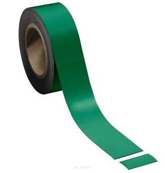 Taśma magnetyczna, szer. 50 mm, zielona 2x10 m