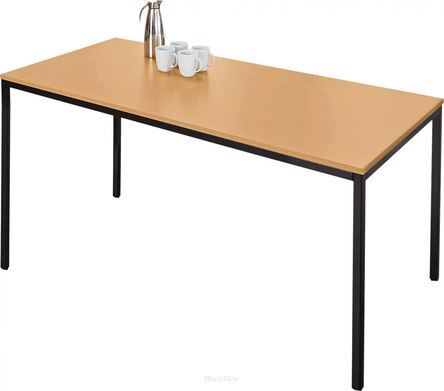 Stół uniwersalny, 1400 x 800 mm, buk/czarny