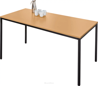 Stół uniwersalny, 1400 x 800 mm, buk/czarny