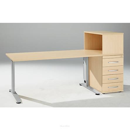 Zestaw: biurko i szafka z regałem