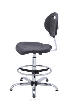 Wysokie krzesło warsztatowe PRO Special ChL Black
