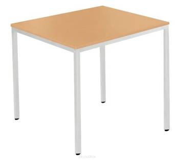 Stół uniwersalny, 800 x 700 mm, buk/jasne aluminium