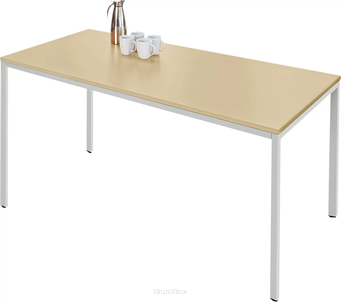 Stół uniwersalny, 1400 x 800 mm, klon/jasne aluminium