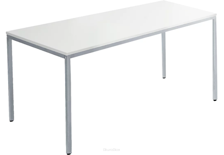Stół uniwersalny, 1400 x 700 mm, jasnoszary/jasne aluminium