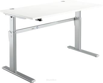 Stół Standard z regulacją wysokości, S 1600 mm, biały