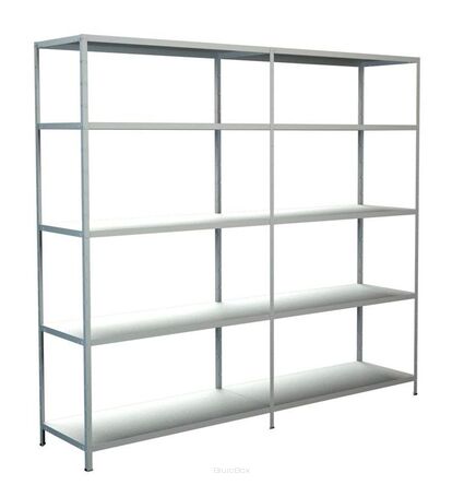 Regał metalowy - zestaw W 2000 x G 500 x S 2200 mm, biały