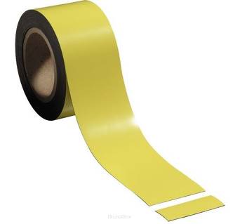Taśma magnetyczna, szer. 70 mm, żółta 2x10 m