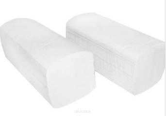 Składane ręczniki, 1-warstw., białe, 5000 ark.