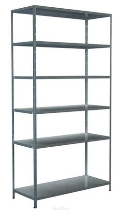 Regał metalowy - zestaw W 2300 x G 500 x S 1200 mm, ocynkowany