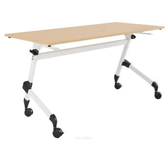 Biurko składane na kółkach, 1400 x 600 mm