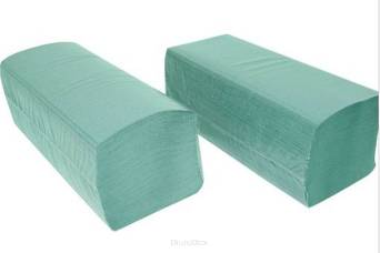 Składane ręczniki, 1-warstw., zielone, 5000 ark.