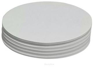 Karty moderacyjne okrągłe, ø 140 mm, białe, 250 sztuk
