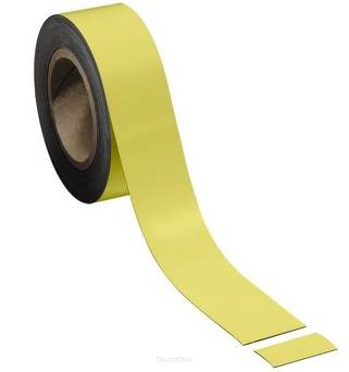 Taśma magnetyczna, szer. 50 mm, żółta