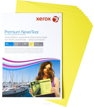 Kolorowy papier syntetyczny Xerox Premium NeverTear, 10 arkuszy