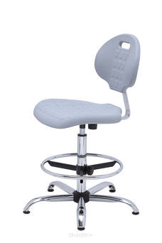 Wysokie krzesło laboratoryjne PRO Special ChL Grey