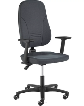 Krzesło pracownicze Younico plus 3, oparcie 610 mm, z podłokietnikami