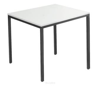 Stół uniwersalny, 800 x 800 mm, jasnoszary/czarny