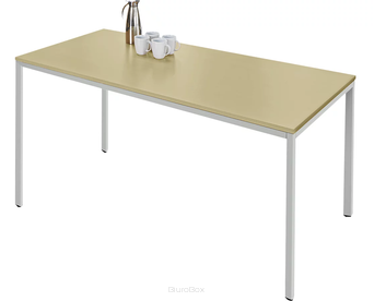 Stół uniwersalny, 1400 x 700 mm, klon/jasne aluminium