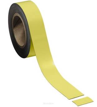 Taśma magnetyczna, szer. 40 mm, żółta 2x10 m