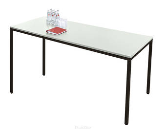 Stół uniwersalny, 1600 x 700 mm, jasnoszary/czarny