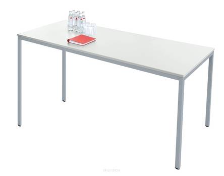 Stół uniwersalny, 1600 x 800 mm, jasnoszary/jasne aluminium
