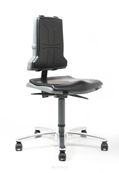Krzesło warsztatowe Sintec 160, dla osób z nadwagą, pianka PU