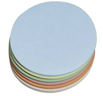 Karty moderacyjne okrągłe, ø 195 mm, w różnych kolorach, 250 sztuk
