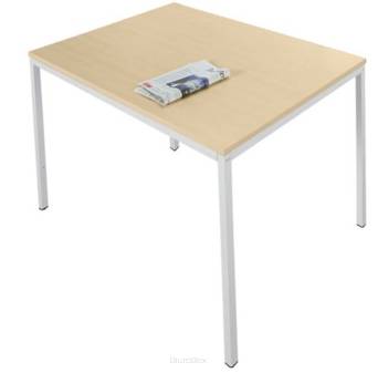 Stół uniwersalny, 1200 x 800 mm, klon/jasne aluminium